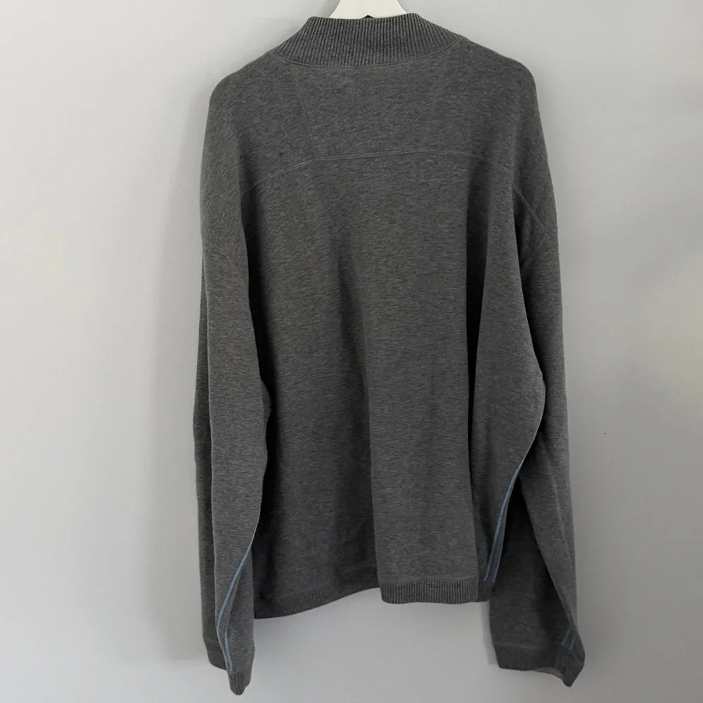 Tommy Bahama grey quarter‎  Zip-Up Sweater